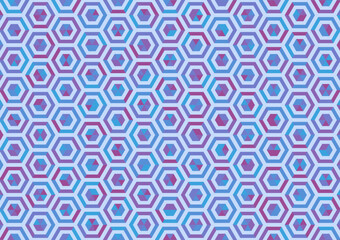 Modern mosaic random color hexagon pattern background