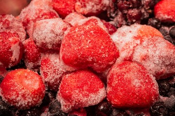 Frozen berries and fruits are used for filling pancakes, cupcakes, pies and casseroles. Clipart  food