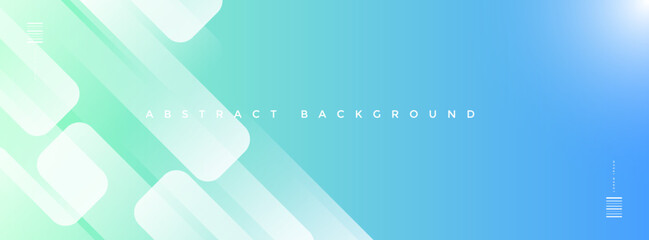 banner background. colorful, shades of blue and light green