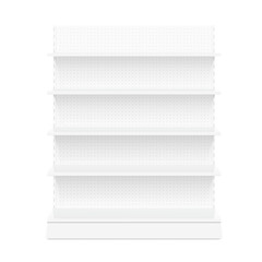 Store shelf for presentations on a white background. Vector illustration. Can be use for template your design, promotion, advertising. EPS10.  © realstockvector