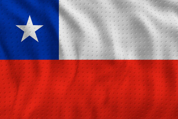 Obraz premium National flag of Chile.. Background with flag of Chile.