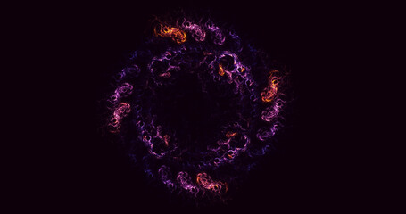 3D rendering abstract circle light background
