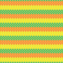 Orange, yellow and green outfit in seamless pattern, fabric, nordic fabric, fabric pattern, cloth