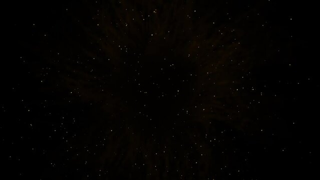 黒背景に爆発パーティクルのグラフィックイメージ映像素材