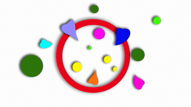 different color abstract background digital art ,type painting ,3d illustration , high definition ,  wallpaper