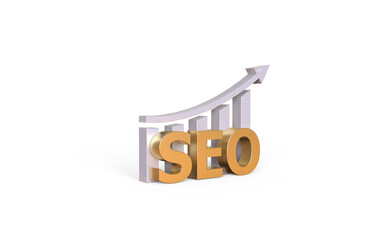 Isolated seo 3d render png image