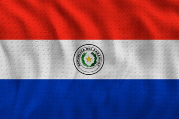 National flag  of Paraguay. Background  with flag  of Paraguay