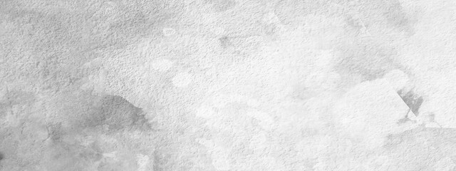 Naklejka premium Silver, gray watercolor textured on white paper background. silver watercolor painting textured design on white background. Paint leaks and Ombre effects. Gray watercolor texture.