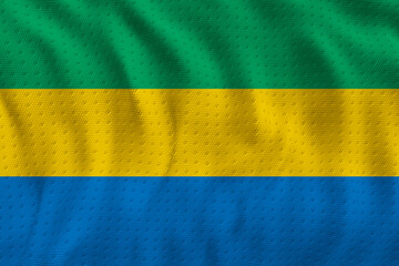 National flag of Gabon. Background  with flag  of Gabon