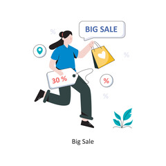 Big Sale Flat Style Design Vector illustration. Stock illustration