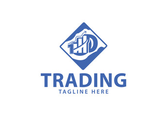Trading logo and icon design template