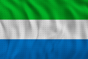 National flag of Sierra Leone.  Background  with flag of  Sierra Leone.