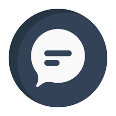 Chat Business Icon Circle Shadow