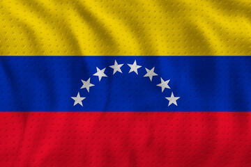 National flag of Venezuela. Background  with flag of Venezuela.