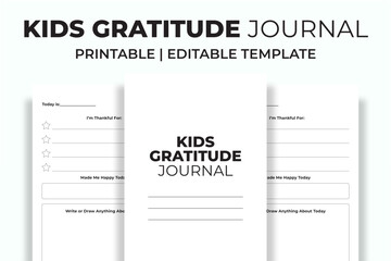 kids gratitude journal