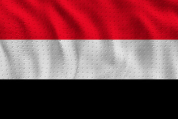 National flag of Yemen. Background  with flag  of Yemen