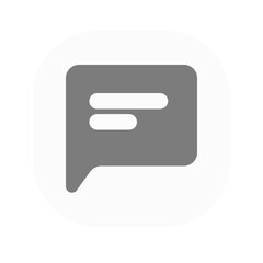 Chat Business Icon Rectangle Rounded
