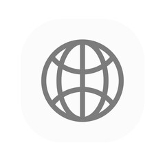 Website Business Icon Rectangle Rounded