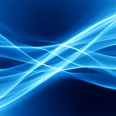 Fototapeta na wymiar Abstract blue swoosh background with soft smooth elegant waves. Generative AI
