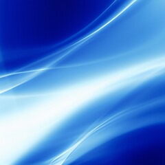 Abstract blue swoosh background with soft smooth elegant waves. Generative AI