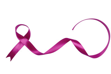 Purple ribbons