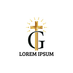 G letter and cross logo