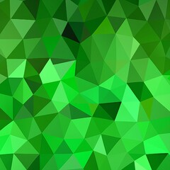 Obraz na płótnie Canvas Abstract green background with triangles. Generative AI illustration