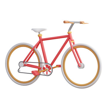 3D Rendered Sport bicycle illustration