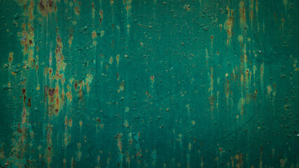 rusty green vintage iron background
