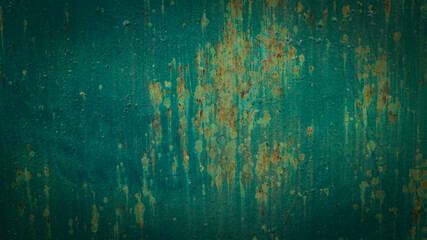 rusty green vintage iron background
