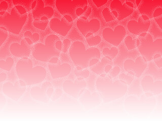 ハートの背景①赤系