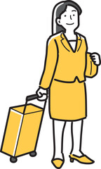 出かけるキャリアウーマン