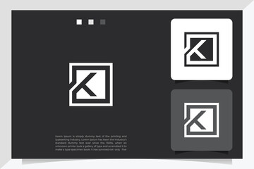 K letter logo design on luxury background. K monogram initials letter logo concept. K icon design. K elegant and Professional white color letter icon on black background.
