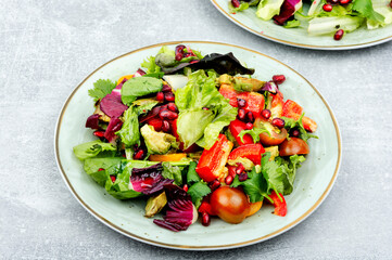 Green vegan salad