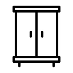 Cupboard Icon Line Style