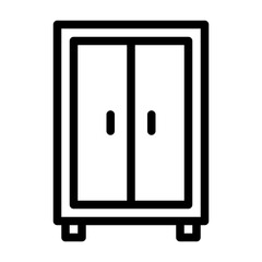 Cupboard Icon Line Style
