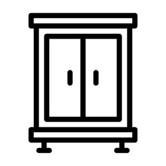 Cupboard Icon Line Style