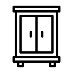 Cupboard Icon Line Style
