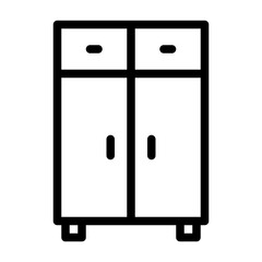 Cupboard Icon Line Style