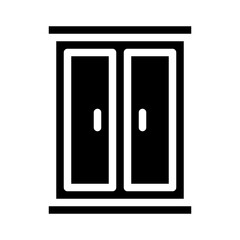 Cupboard Icon Glyph Style