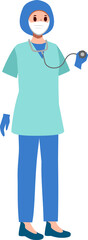 Obraz premium Surgeon . Cartoon character .