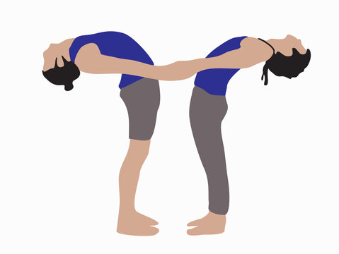 acro yoga illustration