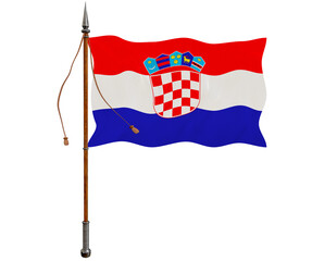 National flag  of Croatia. Background  with flag  of Croatia