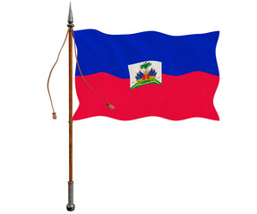 National flag  of Haiti. Background  with flag  of Haiti