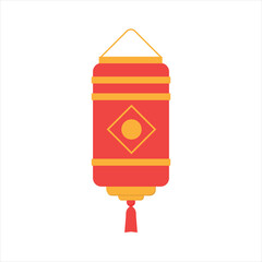 Chinese Lentern Flat Illustration