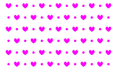 Heart love pattern background. Vector illustration.