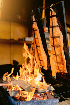 Flammlachs vom Feuer 