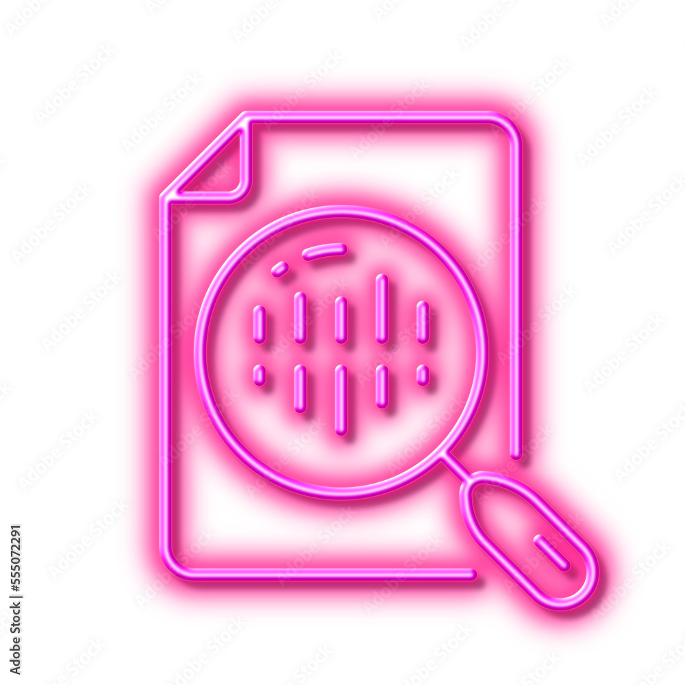 Aufkleber diagram chart line icon. analytics graph sign. neon light effect outline icon.