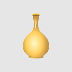 Old Vase Icon. Antique, Cartoon of Sickle Vector