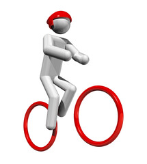 Cycling Mountain Bike 3D symbol